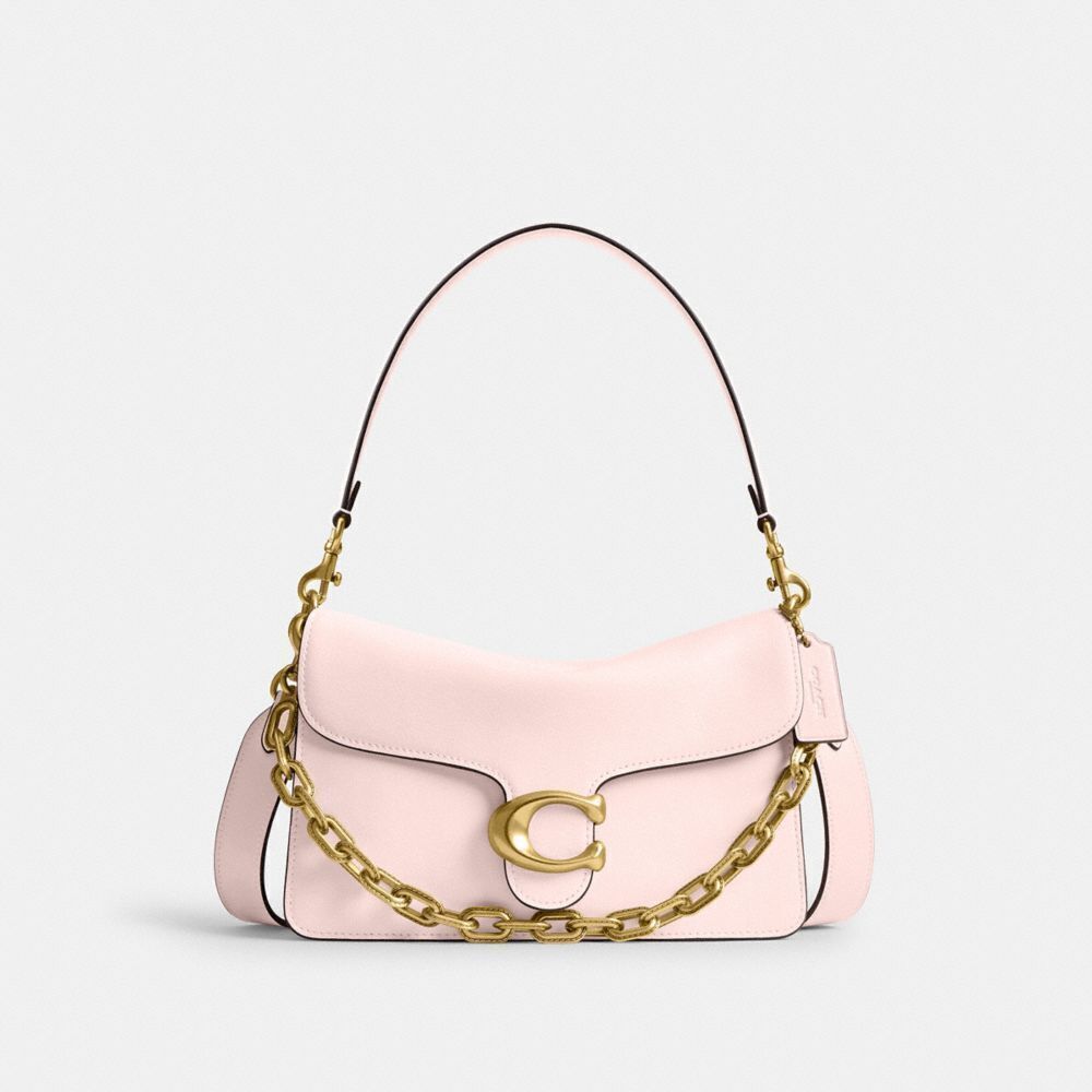 Coach Chain Tabby Shoulder Bag In Blush Pink.